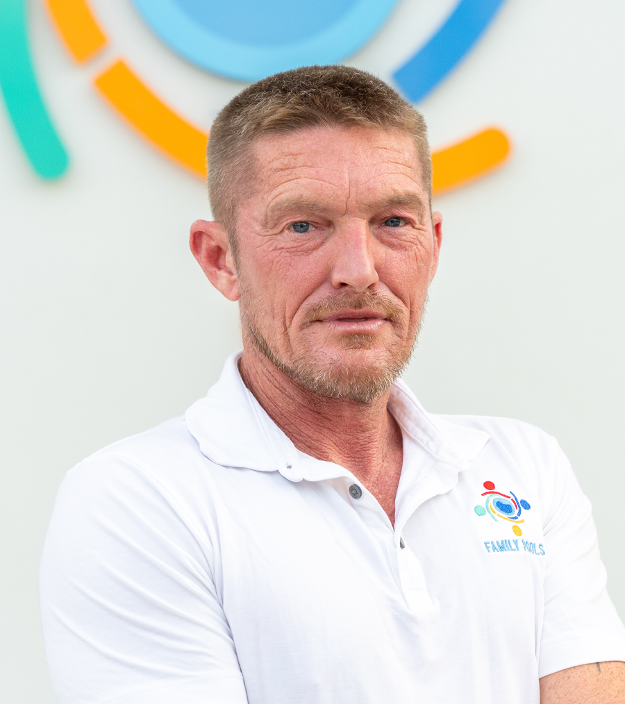 Corey Burgess, Florida Family Pools Master Concrete Specialist, team member in Sarasota