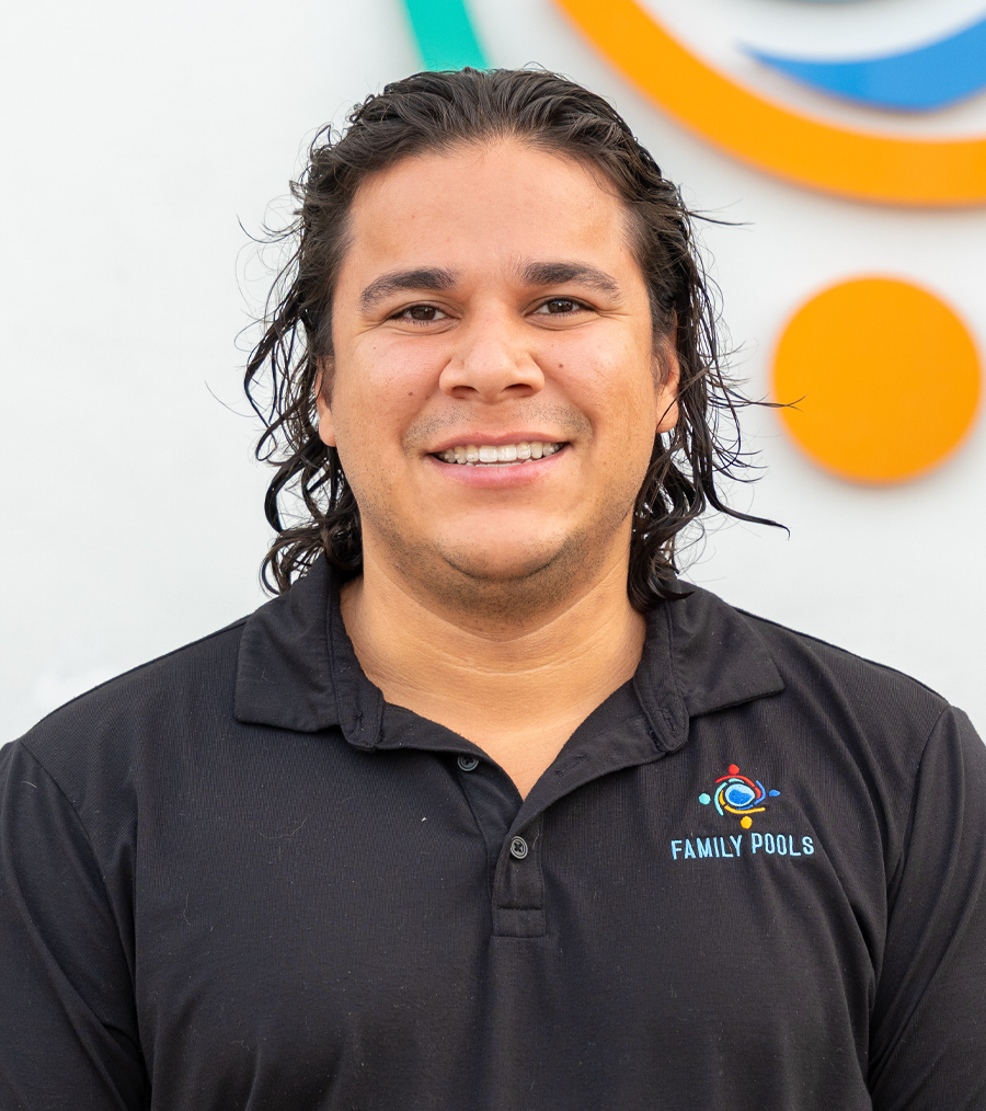 Patrick Diaz, Florida Family Pools superintendent, smiling headshot